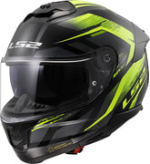 LS2 FF808 Stream II Full Face Motorcycle Helmet - Fury Black/H-V Yellow