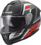 LS2 FF808 Stream II Full Face Motorcycle Helmet - Vintage Black/Grey/Red