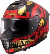 LS2 FF808 Stream II Full Face Motorcycle Helmet - Drako Black/Red