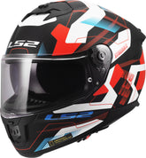 LS2 FF808 Stream II Full Face Motorcycle Helmet - Mika White/Blue/Red
