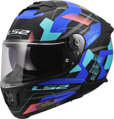 LS2 FF808 Stream II Full Face Motorcycle Helmet - Mika Black/Blue