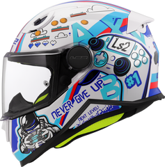 LS2 FF812 Kid Full Face Motorcycle Helmet - Next Level White
