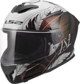 LS2 FF820 Rapid III Full Face Motorcycle Helmet - Boho White/Black/Pink