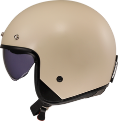 LS2 OF601 Bob II Open Face Motorcycle Helmet - Cream