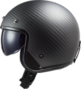 LS2 OF601 Bob II Open Face Motorcycle Helmet - Carbon