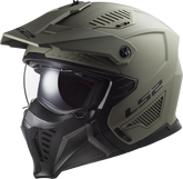 LS2 OF606 Drifter Open Face Motorcycle Helmet - Matt Sand Olive