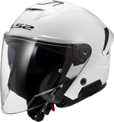LS2 OF618 Verso II Open Face Motorcycle Helmet - White