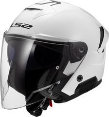 LS2 OF618 Verso II Open Face Motorcycle Helmet - White