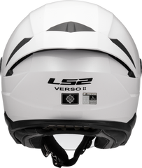 LS2 OF618 Verso II Open Face Motorcycle Helmet - White