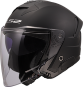 LS2 OF618 Verso II Open Face Motorcycle Helmet - Matt Black
