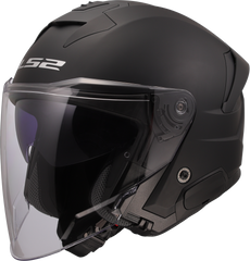 LS2 OF618 Verso II Open Face Motorcycle Helmet - Matt Black