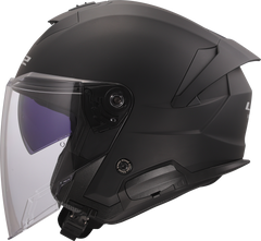 LS2 OF618 Verso II Open Face Motorcycle Helmet - Matt Black