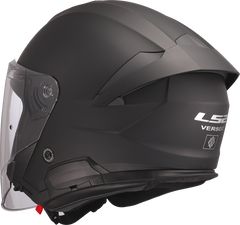 LS2 OF618 Verso II Open Face Motorcycle Helmet - Matt Black