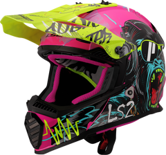 LS2 MX437 Fast II Mini Motocross Helmet - Gorilla Purple