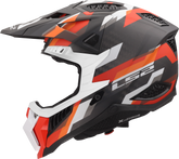 LS2 MX703 X-Force Phantom Motocross Helmet - Orange/Red