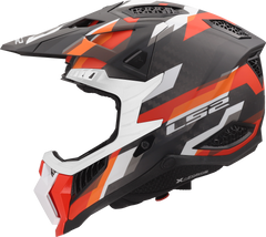 LS2 MX703 X-Force Phantom Motocross Helmet - Orange/Red