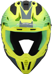 LS2 MX708 Fast II Motocross Helmet - Duck Matt Hi-Vis Green/Hi-Vis Yellow