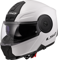 LS2 FF902 Scope II Flip Up Motorcycle Helmet - Gloss White