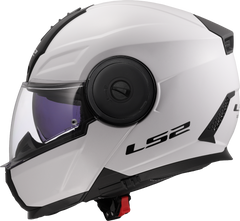LS2 FF902 Scope II Flip Up Motorcycle Helmet - Gloss White