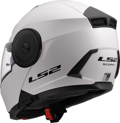 LS2 FF902 Scope II Flip Up Motorcycle Helmet - Gloss White