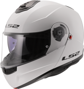 LS2 FF908 Strobe II Flip Up Motorcycle Helmet - Gloss White
