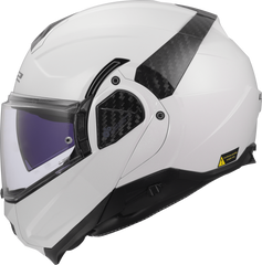 LS2 FF910 Advant II Flip Up Motorcycle Helmet - White