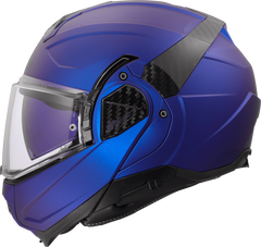 LS2 FF910 Advant II Flip Up Motorcycle Helmet - Matt Navy Blue