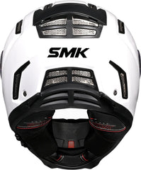 SMK Agnar Full Face Motorcycle Helmet - Gloss White