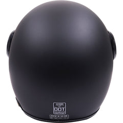Axor Jet Open Face Motorcycle Helmet - Matt Black