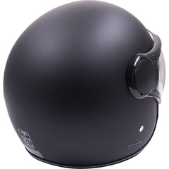 Axor Jet Open Face Motorcycle Helmet - Matt Black