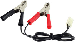 BikeTek Battery Charger Female Connector Lead With Crocodile Clip Attachment