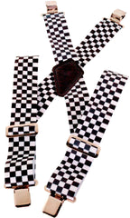 Bike It Motorcyclist Braces - Checkered