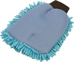 BikeTek 2-IN-1 Long-Pile Chenille & Sponge Wash Mit