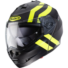 Caberg Duke 2 Super Legend Flip Up Motorcycle Helmet - Matt Black/Yellow