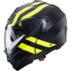 Caberg Duke 2 Super Legend Flip Up Motorcycle Helmet - Matt Black/Yellow