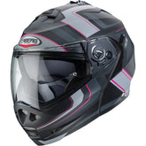 Caberg Duke 2 Tour Flip Up Motorcycle Helmet - Matt Black/Pink