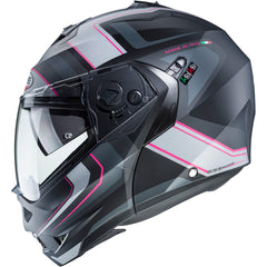 Caberg Duke 2 Tour Flip Up Motorcycle Helmet - Matt Black/Pink