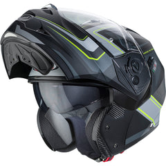Caberg Duke 2 Tour Flip Up Motorcycle Helmet - Matt Black/Yellow