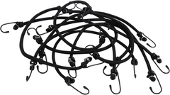 Pack Of 10 Steel Hook Elastic Bungees - 24" Long