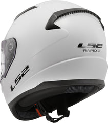 LS2 FF353 Rapid II Full Face Motorcycle Helmet - Solid White