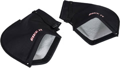 Bar Muffs Black Polyester Fleece Lining