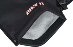 Bar Muffs Black Polyester Fleece Lining