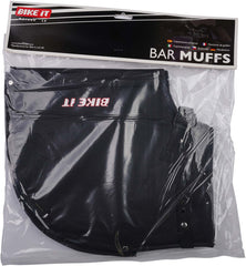 Bar Muffs Black Polyester Fleece Lining