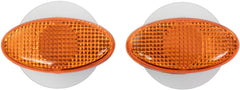 Bike It Oval Slim Fairing Indicators With Amber Lens