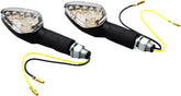 Bike It Long Stem LED Diamond Indicators With Black Body And Clear Lens