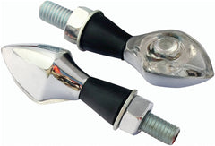 Bike It LED Boggle Indicators With Chrome Body And Clear Lens