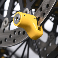 Mammoth Micro Yellow Motorcycle Disc Lock With 6mm Pin