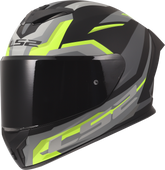 LS2 FF820 Rapid III Full Face Motorcycle Helmet - Hyper Black/H-V Yellow