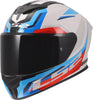 LS2 FF820 Rapid III Full Face Motorcycle Helmet - Hyper White/Blue/Red
