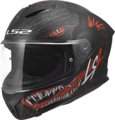 LS2 FF820 Rapid III Full Face Motorcycle Helmet - Kaiju II Black/Red/White